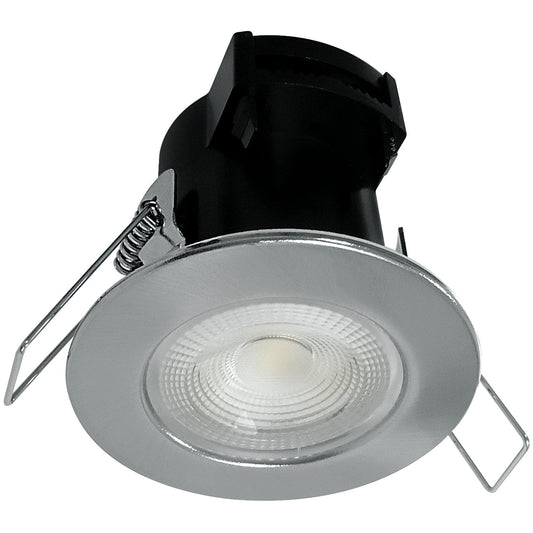 Eterna KFIRE4SN 5W IP65 LED Downlight Satin Nickel