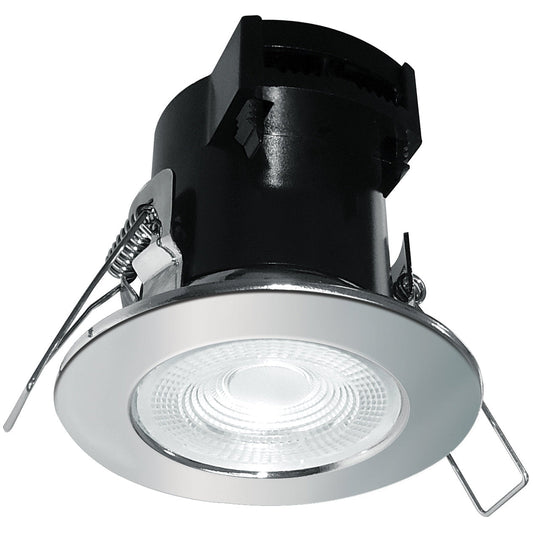 Eterna KFIRE4CR 5W Fire Rated IP65 LED Downlight Chrome